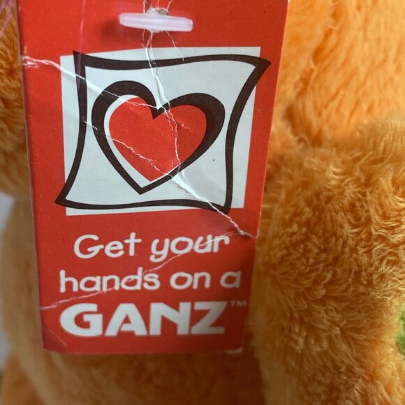 GANZ Sugar Monster Plush Toy 11” Stuffed Animal Vibrant Orange Halloween - Picture 3 of 8